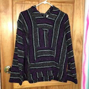 Purple and black Drug Rug sweatshirt!!